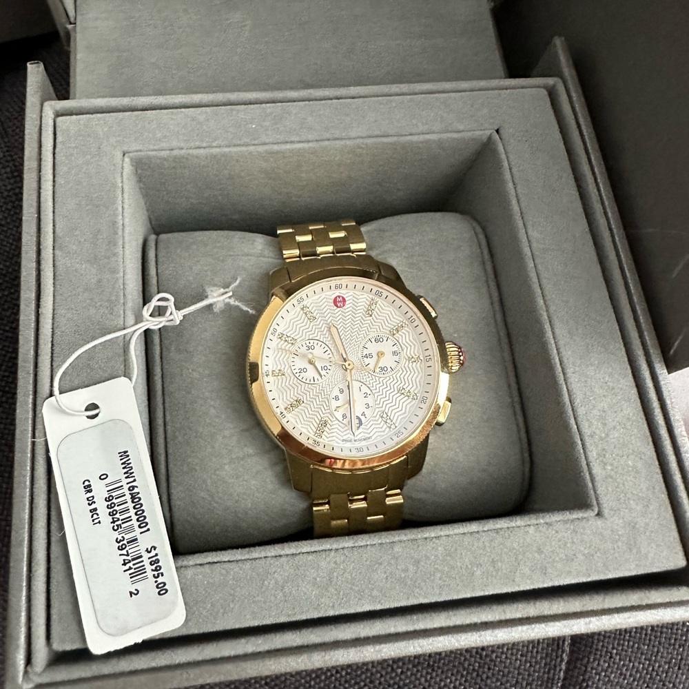 Gold Michele Watch